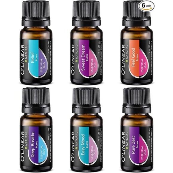 Essential Oils 6 Blends Set - Perfect for Humidifiers and Diffusers Aromatherapy - Picture 8 of 8